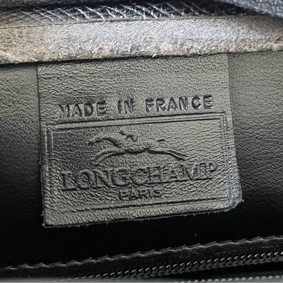 Longchamp black leather vintage minimalist shoulder crossbody bag - Picture 9 of 10